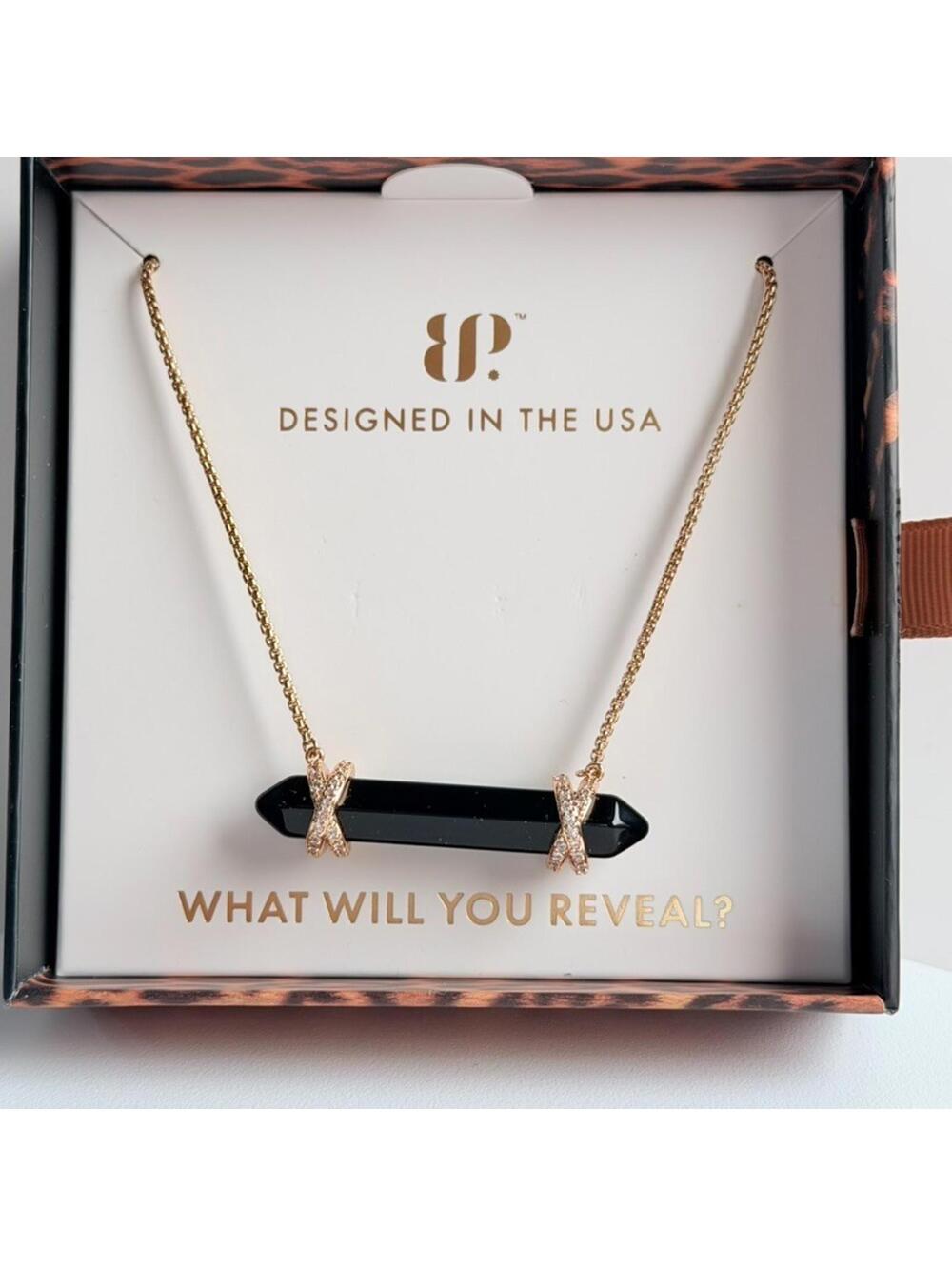 Bomb Party UNTAMED "Killer Instinct" Necklace on Gold NK14994 BOG
